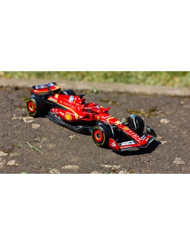 Set 2 Ferrari SF-24 Imola 2024 Leclerc Sainz 1:43 Diecast BUR18-36856 Burago | Futurartshop.com