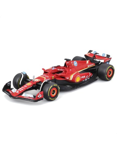 Ferrari SF-24 Leclerc Pit Stop Playset 1:43 – Diorama 6 Mechanics BUR18-36862 Burago | Futurartshop.com