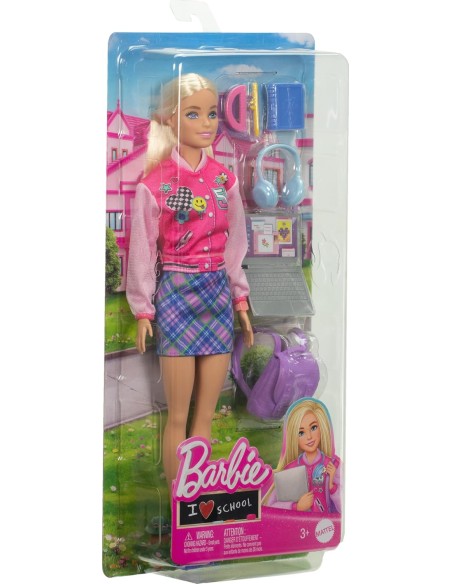 Barbie I Love School Playset Aula con Bambola Maestra e Accessori NEWHRG84 Mattel | Futurartshop.com