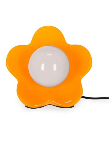 LED Flower Table Lamp Orange Decorative Bedside Night Light LEGDLA0002 Legami Milano | Futurartshop.com