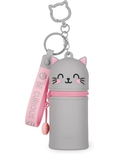 Cat Coin Purse with Keychain Kids Mini Wallet Cute LEGMKAW0004 Legami Milano | Futurartshop.com