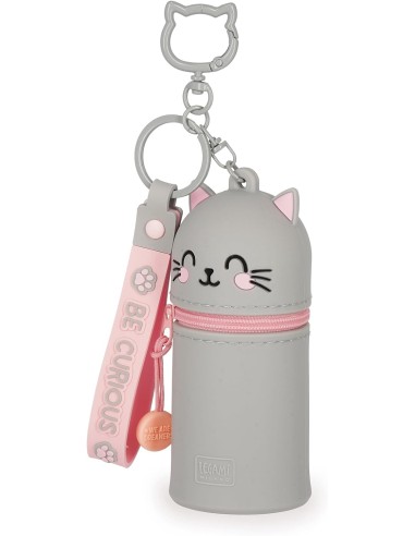 Cat Coin Purse with Keychain Kids Mini Wallet Cute LEGMKAW0004 Legami Milano | Futurartshop.com