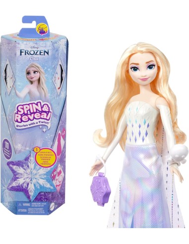 Bambola Elsa Spin & Reveal Disney Frozen Abiti a Sorpresa NEWHTG25 Mattel | Futurartshop.com