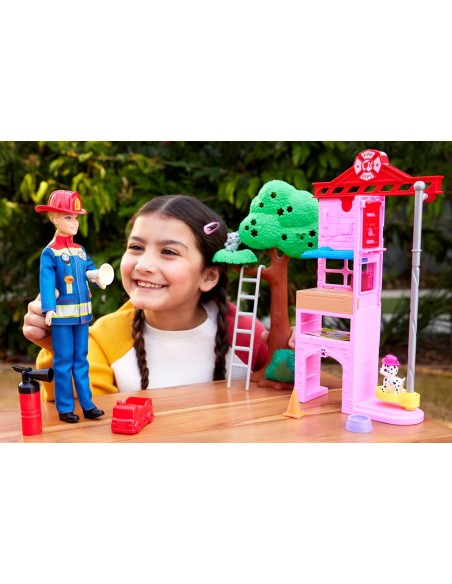Playset Barbie Vigilessa del Fuoco Pompiere con Accessori NEWHRG55 Mattel | Futurartshop.com