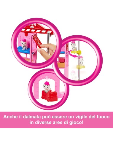 Barbie Firefighter Playset with Doll Fire Truck and Accessories NEWHRG55 Mattel | Futurartshop.com