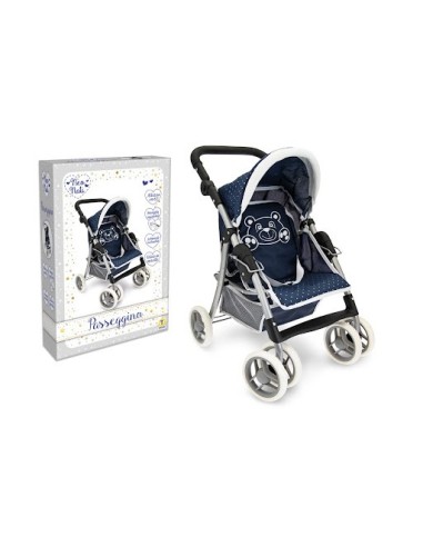 Passeggino Bambole Orsetto Metallo con Schienale TEO74255 Teorema | Futurartshop.com