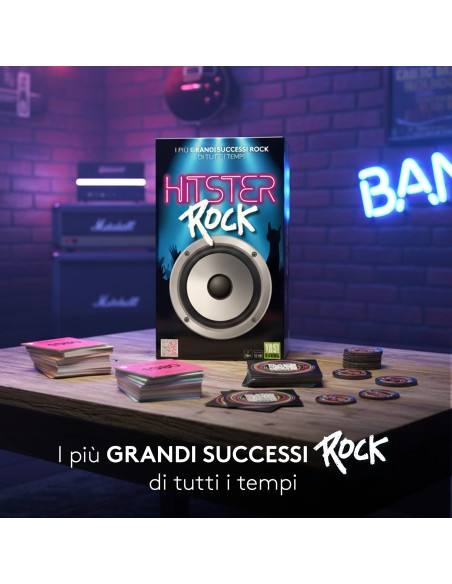 Hitster Rock - Music Party Board Game by Asmodee ROC21197400 Yas Games | Futurartshop.com