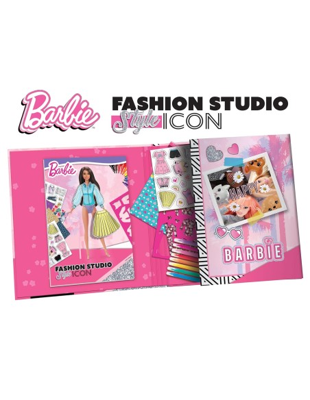 Album barbie fashion studio style icon LIS12839 Lisciani | Futurartshop.com
