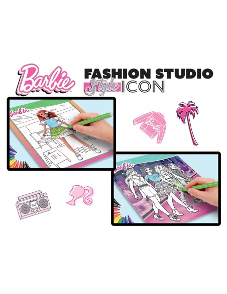 Album barbie fashion studio style icon LIS12839 Lisciani | Futurartshop.com