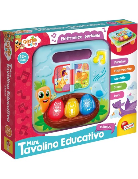 Carotina Baby Mini Tavolino Educativo Il Bosco Parlante LIS117727 Lisciani | Futurartshop.com