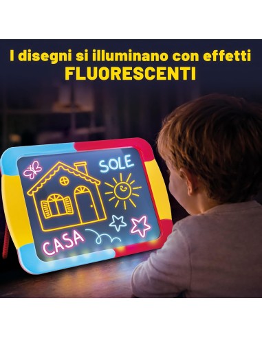 Small carrot chalkboard, fluorescent led LIS64137 Lisciani | Futurartshop.com