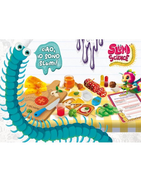 Kit Creativo Slumi Science Aperitivo Squish e Slime LIS117215 Lisciani | Futurartshop.com