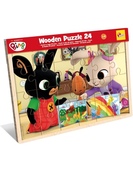 Bing Wooden Puzzle 24 Pieces Cartoon Kids Educational LIS111220 Lisciani | Futurartshop.com
