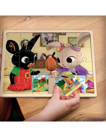 Puzzle Legno Bing 24 Pezzi Cartone Animato Bambini LIS111220 Lisciani | Futurartshop.com