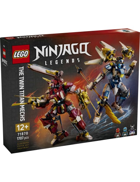 LEGO Ninjago 71870 Twin Titan Mechs Building Set Toy