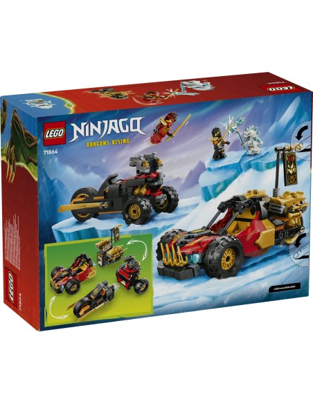 LEGO Ninjago 71864 Veicoli combinanti di Kai e Cole