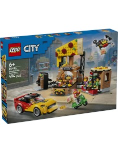 LEGO City 60496 Centro di consegna pizze con veicoli