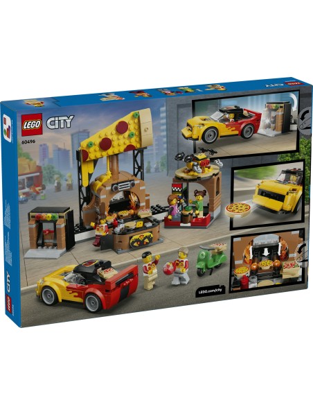 LEGO City 60496 Centro di consegna pizze con veicoli