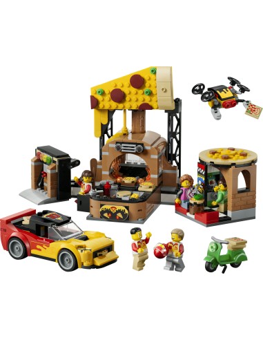 LEGO City 60496 Pizza Delivery Center...