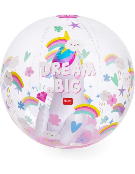 Inflatable unicorn beach ball LEGBBS0003 Legami Milano | Futurartshop.com