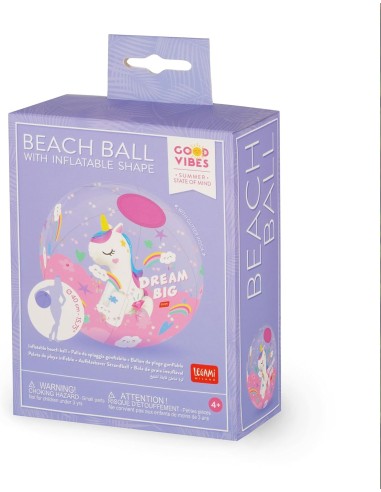 Inflatable unicorn beach ball LEGBBS0003 Legami Milano | Futurartshop.com