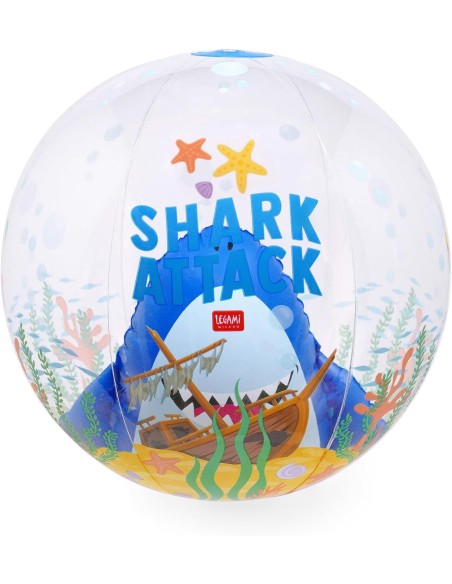 Inflatable shark beach ball LEGBBS0004 Legami Milano | Futurartshop.com