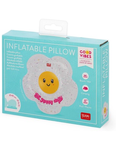 Inflatable Daisy Beach Pillow LEGIP0011 Legami Milano | Futurartshop.com