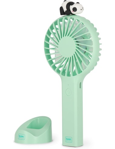 Ventilatore portatile panda ricaricabile c/base LEGMDF0001 Legami Milano | Futurartshop.com