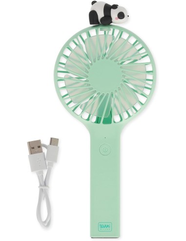 Portable rechargeable panda fan with base LEGMDF0001 Legami Milano | Futurartshop.com