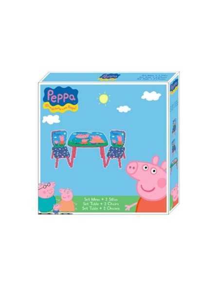 table and 2 chairs by peppa pig ARTPP7818 Kreativa | Futurartshop.com