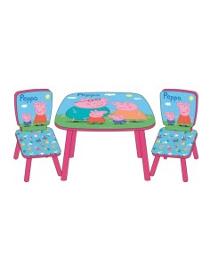 tavolo con 2 sedie di peppa pig ARTPP7818 Kreativa | Futurartshop.com 2