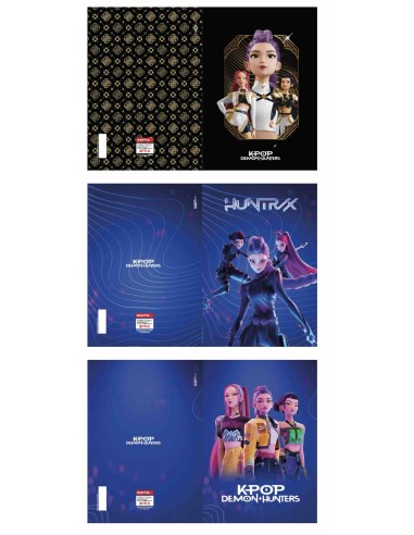 Quadernone A4 K-Pop Demon Hunters Rigatura Q 24+1 Fogli 100gr SAF5326111487Q Safta | Futurartshop.com