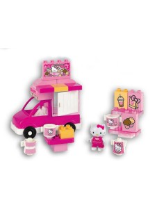 UnicoPlus Hello Kitty Ice Cream Shop Building Set 26 Pieces 2+ AND8693-00HK Androni | Futurartshop.com 2