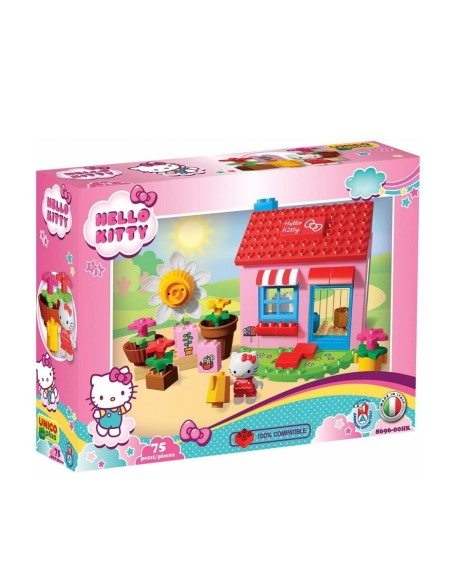 UnicoPlus Hello Kitty House Building Set 75 Pieces Ages 2-5 AND8696-00HK Androni | Futurartshop.com