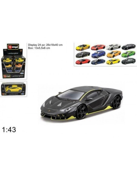 Modellini Lamborghini Die-Cast 1:43 Assortiti Auto Collezione GOL011216 Burago | Futurartshop.com