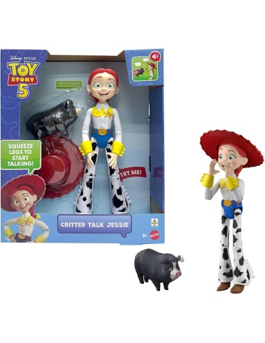 Action Figure Jessie Toy Story 5 Parlante 30cm 35 Frasi Disney Pixar AGRJMW32 Mattel | Futurartshop.com