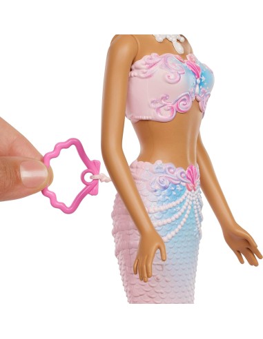 Barbie Mermaid Bubbles Doll – Long Blonde Hair with Color Streak AGRJLW56 Mattel | Futurartshop.com
