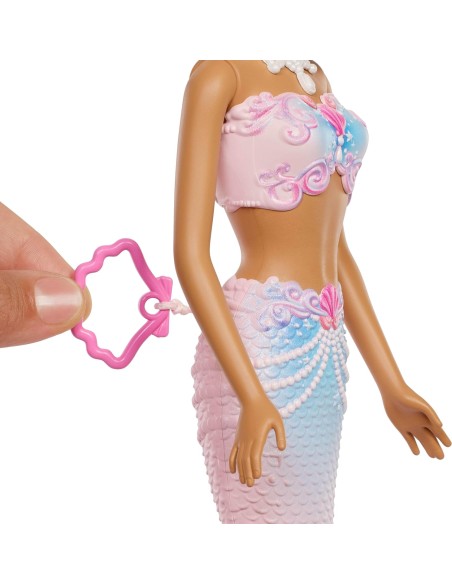 Barbie Mermaid Bubbles Doll – Long Blonde Hair with Color Streak AGRJLW56 Mattel | Futurartshop.com