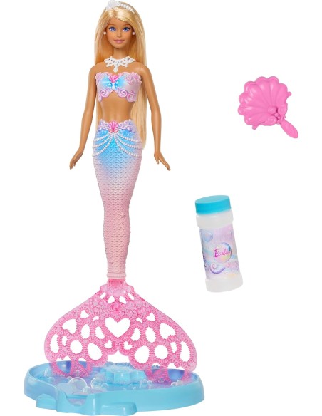 Barbie Mermaid Bubbles Doll – Long Blonde Hair with Color Streak AGRJLW56 Mattel | Futurartshop.com