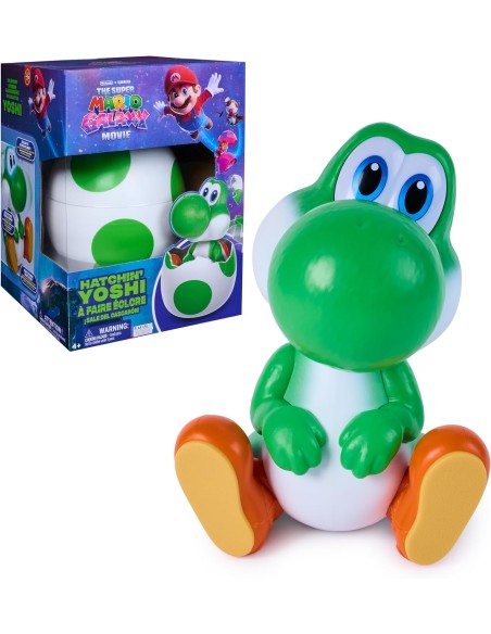 Super Mario Galaxy Movie Hatchin' Yoshi Interactive Figure with Egg SPI607664 Spin master | Futurartshop.com