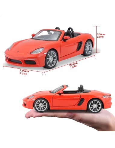 Porsche 718 Boxster Diecast Model – Scale 1:24 BUR18-21087 Burago | Futurartshop.com