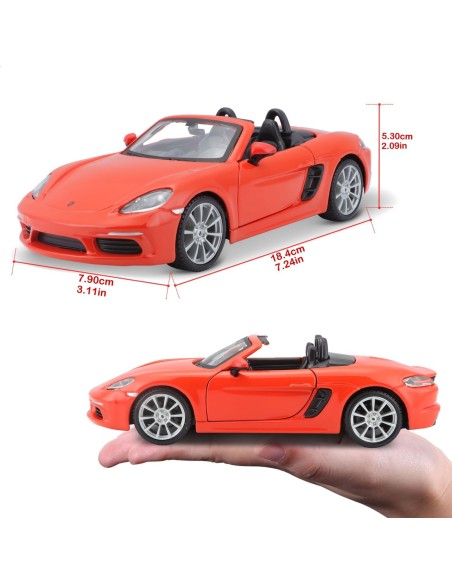 Porsche 718 Boxster Diecast Model – Scale 1:24 BUR18-21087 Burago | Futurartshop.com