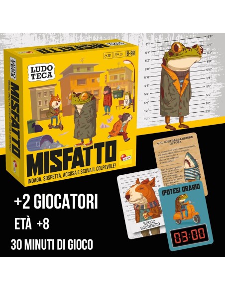 Ludoteca Pocket Misfatto – Detective Board Game 2 Players LIS118106 Lisciani | Futurartshop.com