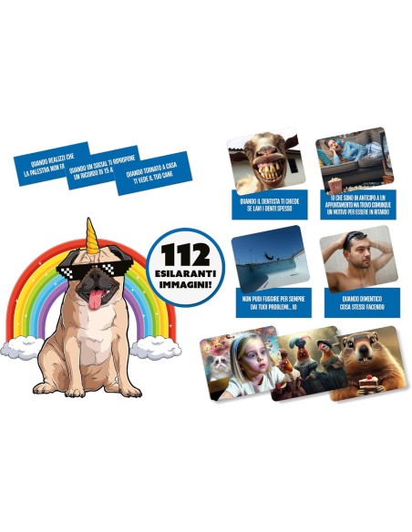 Gioco di Carte A Tutto Meme Ludoteca Pocket – Party Game LIS110506 Lisciani | Futurartshop.com