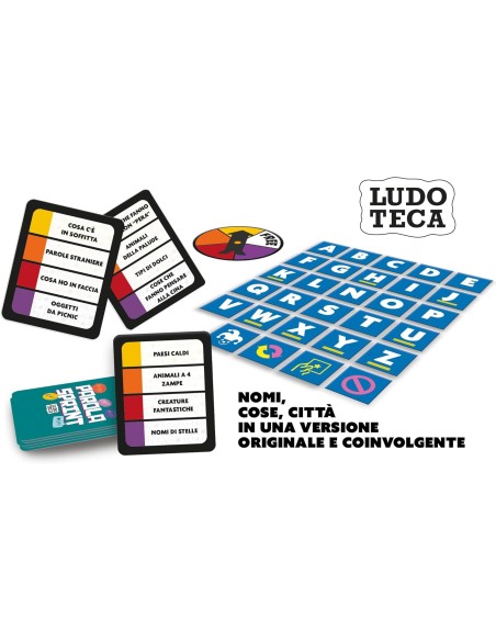 Gioco da Tavolo Ludoteca Pocket Parola Sprint Nomi Cose Città LIS111282 Lisciani | Futurartshop.com