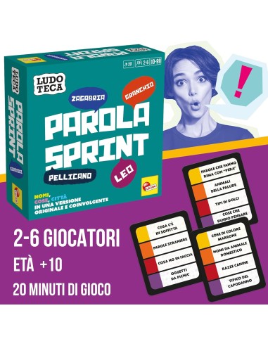 Ludoteca Pocket Parola Sprint Word Categories Game LIS111282 Lisciani | Futurartshop.com