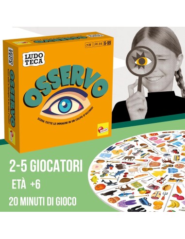 Gioco di Osservazione Ludoteca Pocket Osservo Trova Figure LIS111299 Lisciani | Futurartshop.com