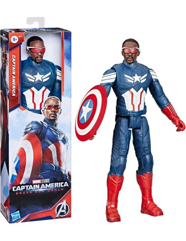 Personaggio Marvel Capitan American nwo Titan Hero AGRF92765L Hasbro | Futurartshop.com