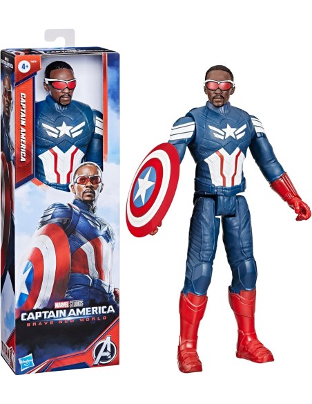 Personaggio Marvel Capitan American nwo Titan Hero AGRF92765L Hasbro | Futurartshop.com
