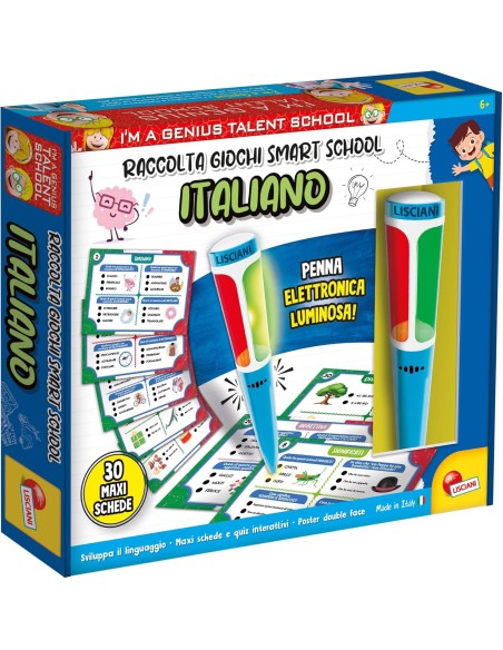 I'm a Genius Smart School Italian Learning Kit & Pen LIS113842 Lisciani | Futurartshop.com